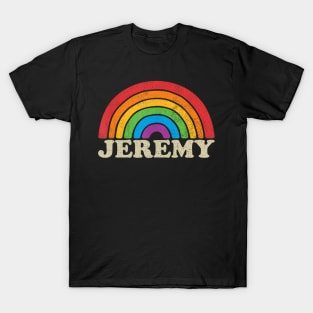 Jeremy - Retro Rainbow Flag Vintage-Style T-Shirt